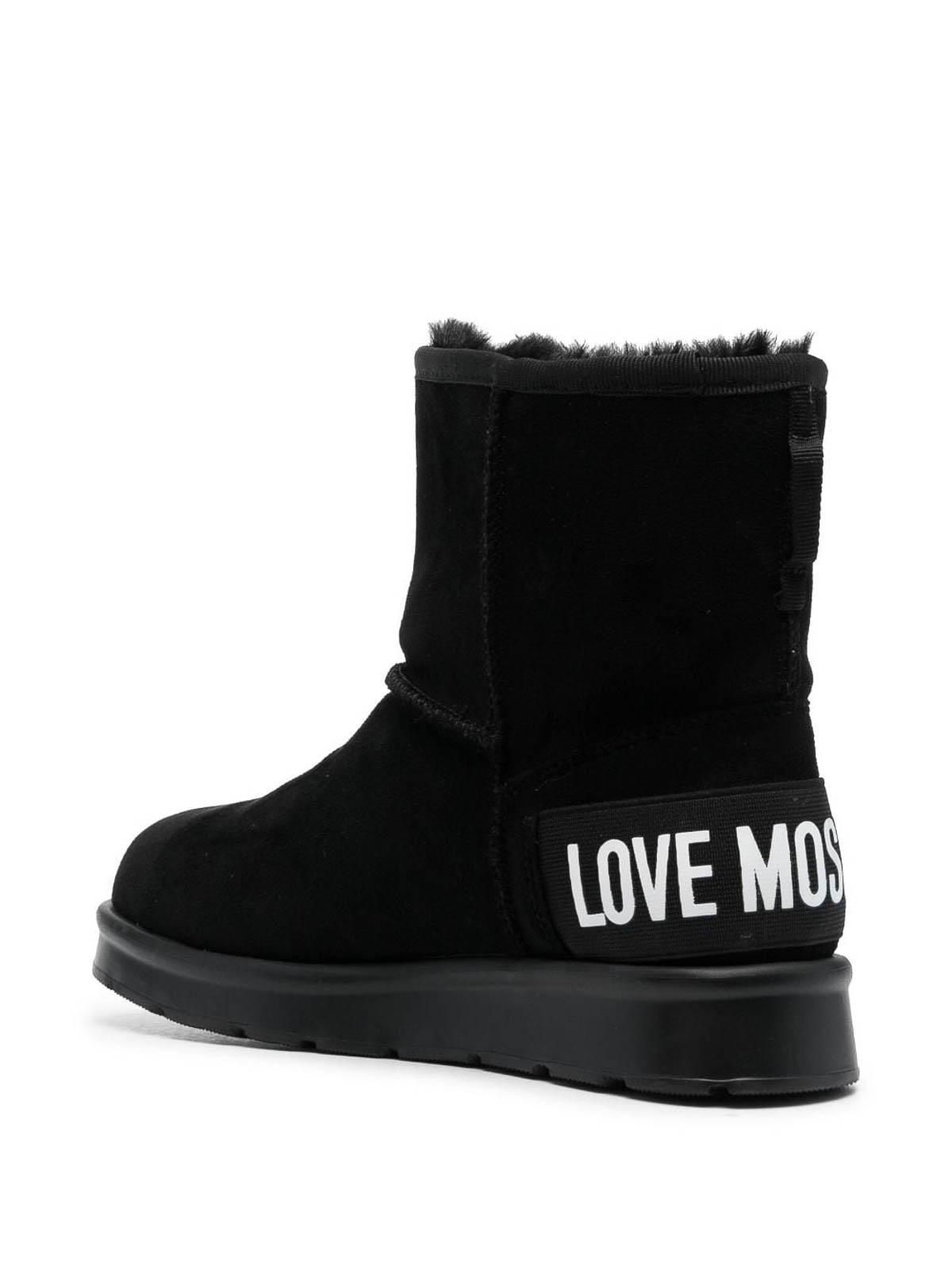 logo patch ankle boots