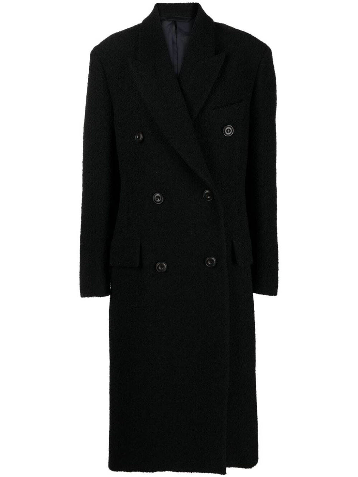 【archive】90's WOOL DOUBLE BREASTED COAT Italian Vintage Circa 90s Pure Wool Double Breasted Coat - M