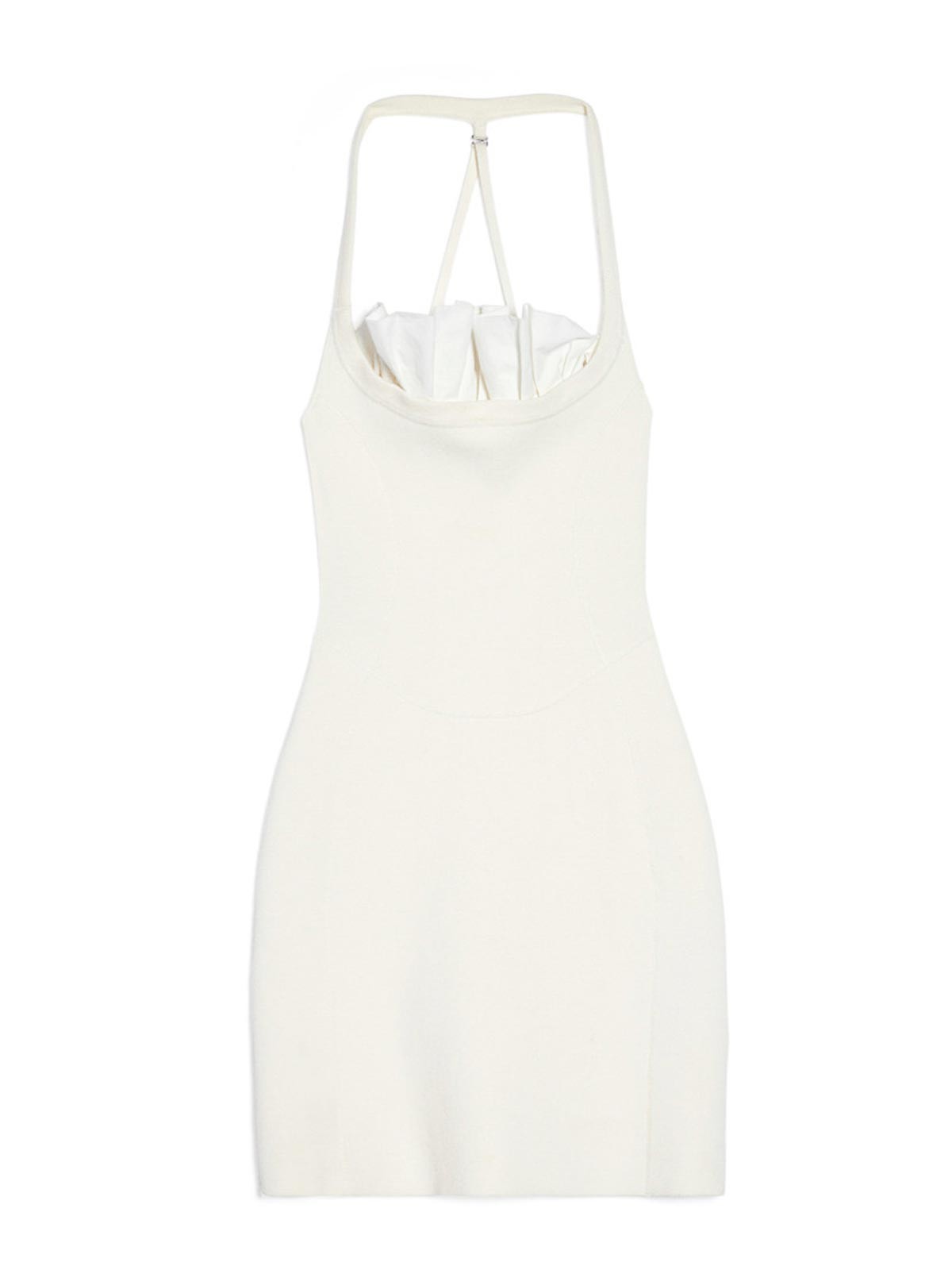 jacquemus la robe maille croissant mini dress leelu in the Jacquemus Le ChouChou 'La Robe Maille Croissant' Mini Dress  available now
