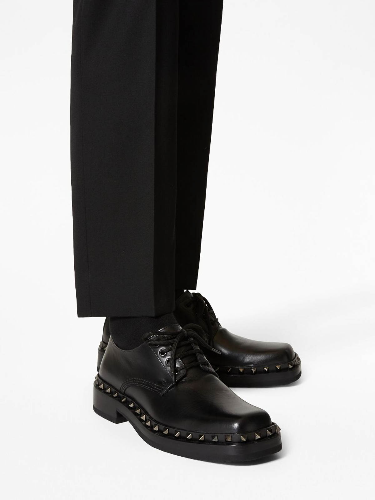 Rockstud M-Way leather loafers