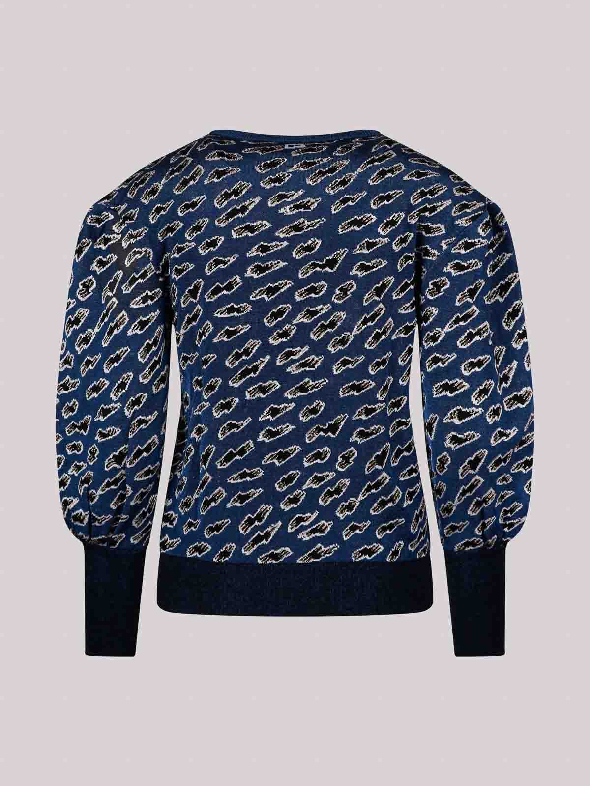 Crew Necks Paco Rabanne Sweater With Jacquard Pattern