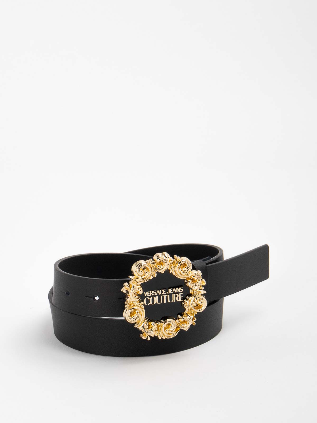 Shop Versace Jeans Couture Belt In Black