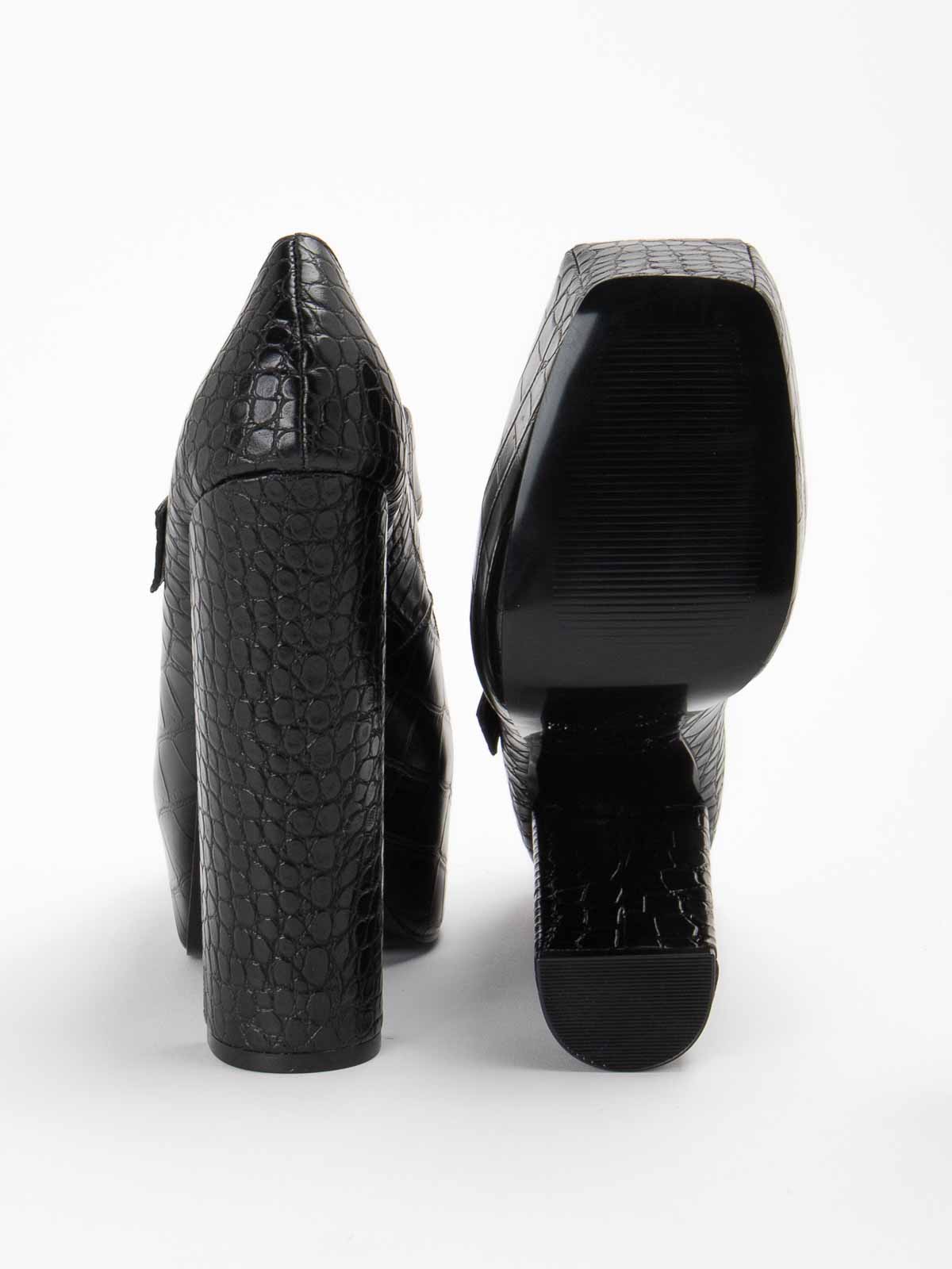 Shop Versace Jeans Couture Plateau Logo Sandals In Black