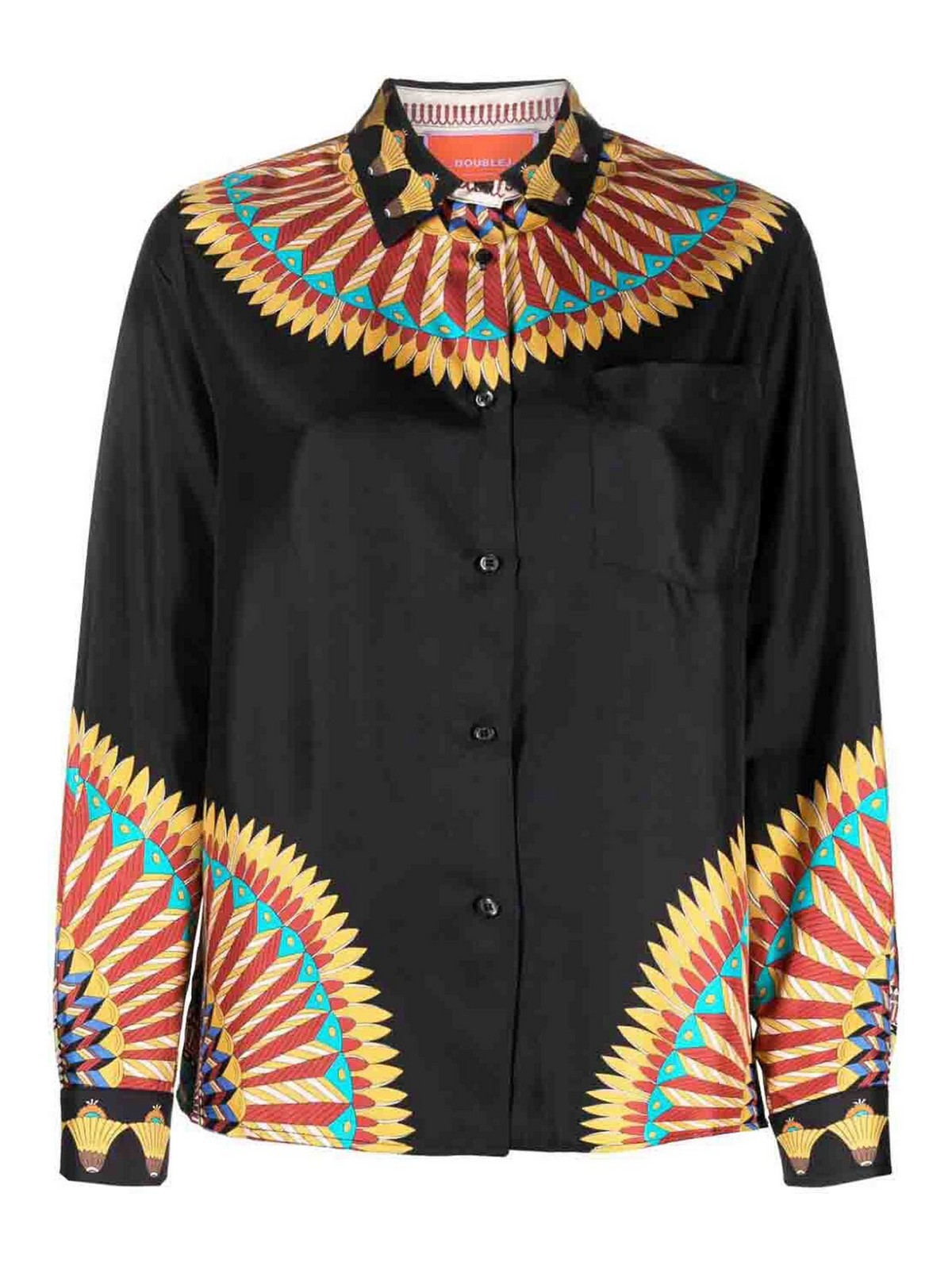 La Doublej La Double J Woman Shirt Black Size L Silk In Black