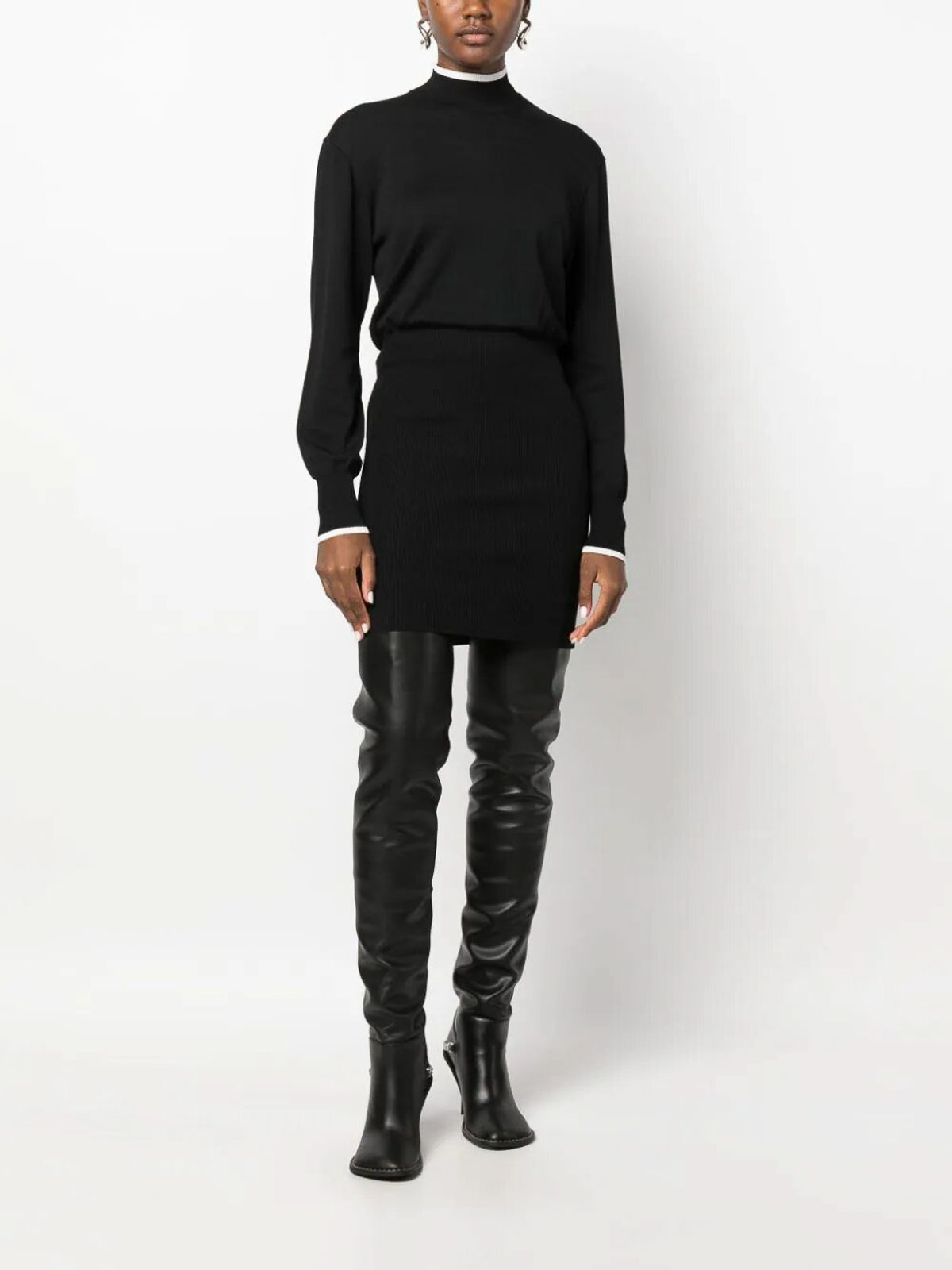knit dresses Marienne Ribbed Knit Midi Dress in pink garnet