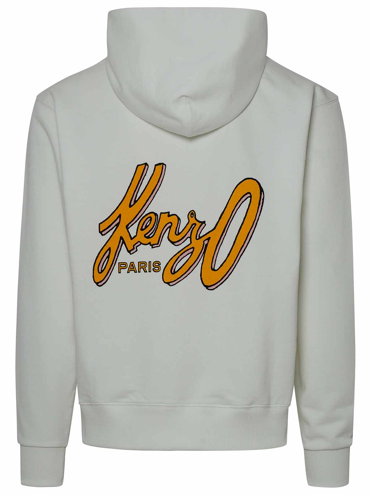 Shop Kenzo Written Hat Sweatshirt In White