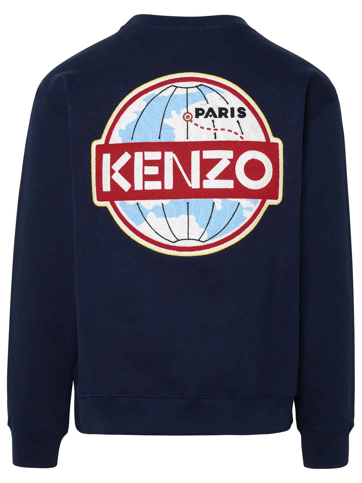 Shop Kenzo Print Sweatshirt In Azul