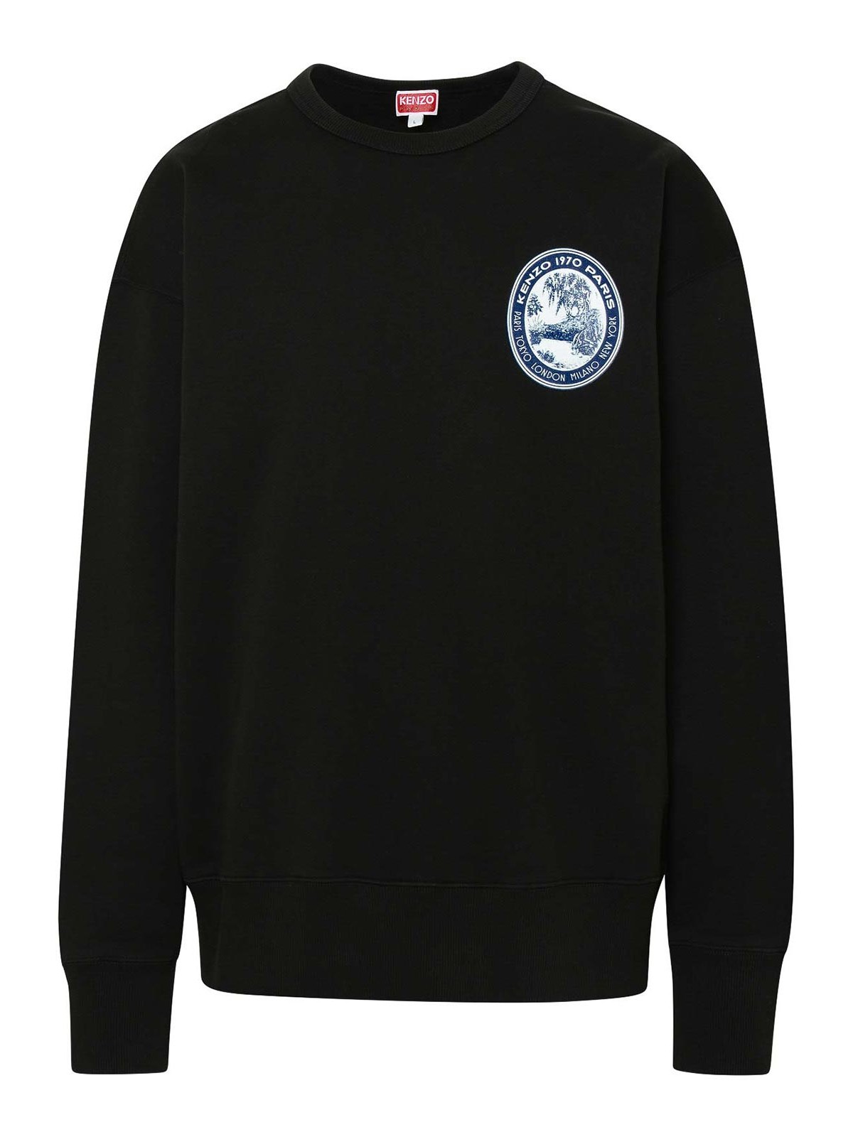 Kenzo Print Sweatshirt In Black