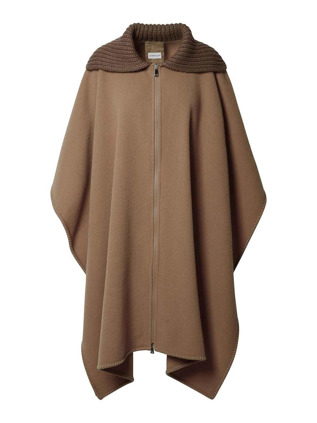 Moncler Cape In Brown