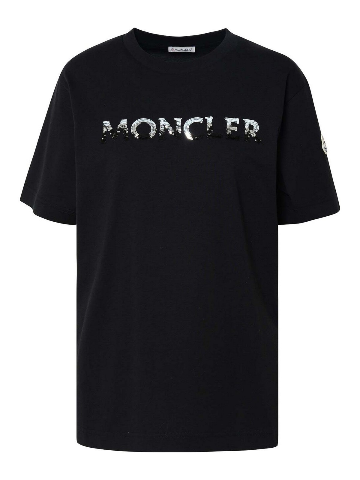 Moncler black logo t 2024 shirt