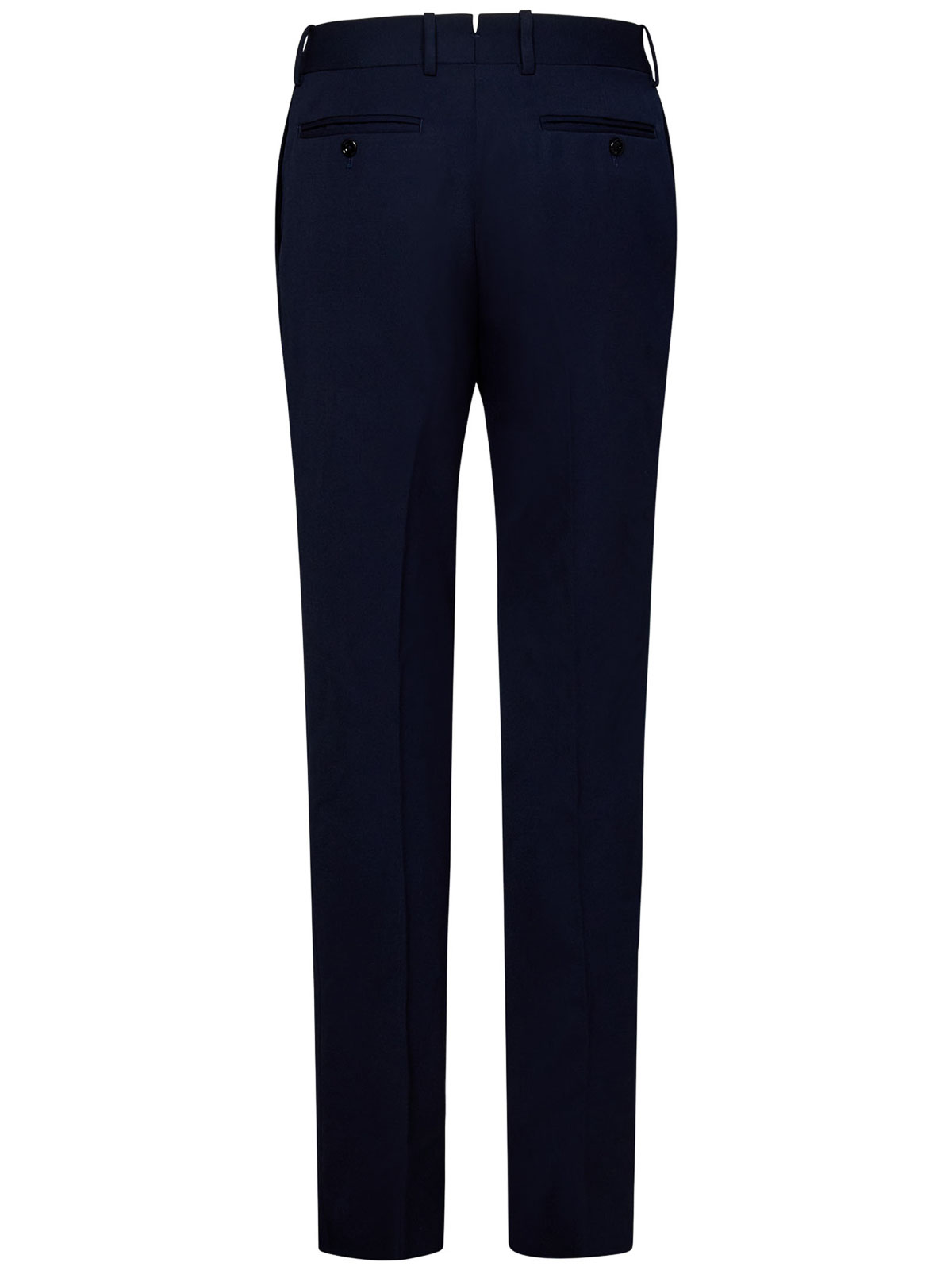 Navy Blue Tailored Cigarette Trousers