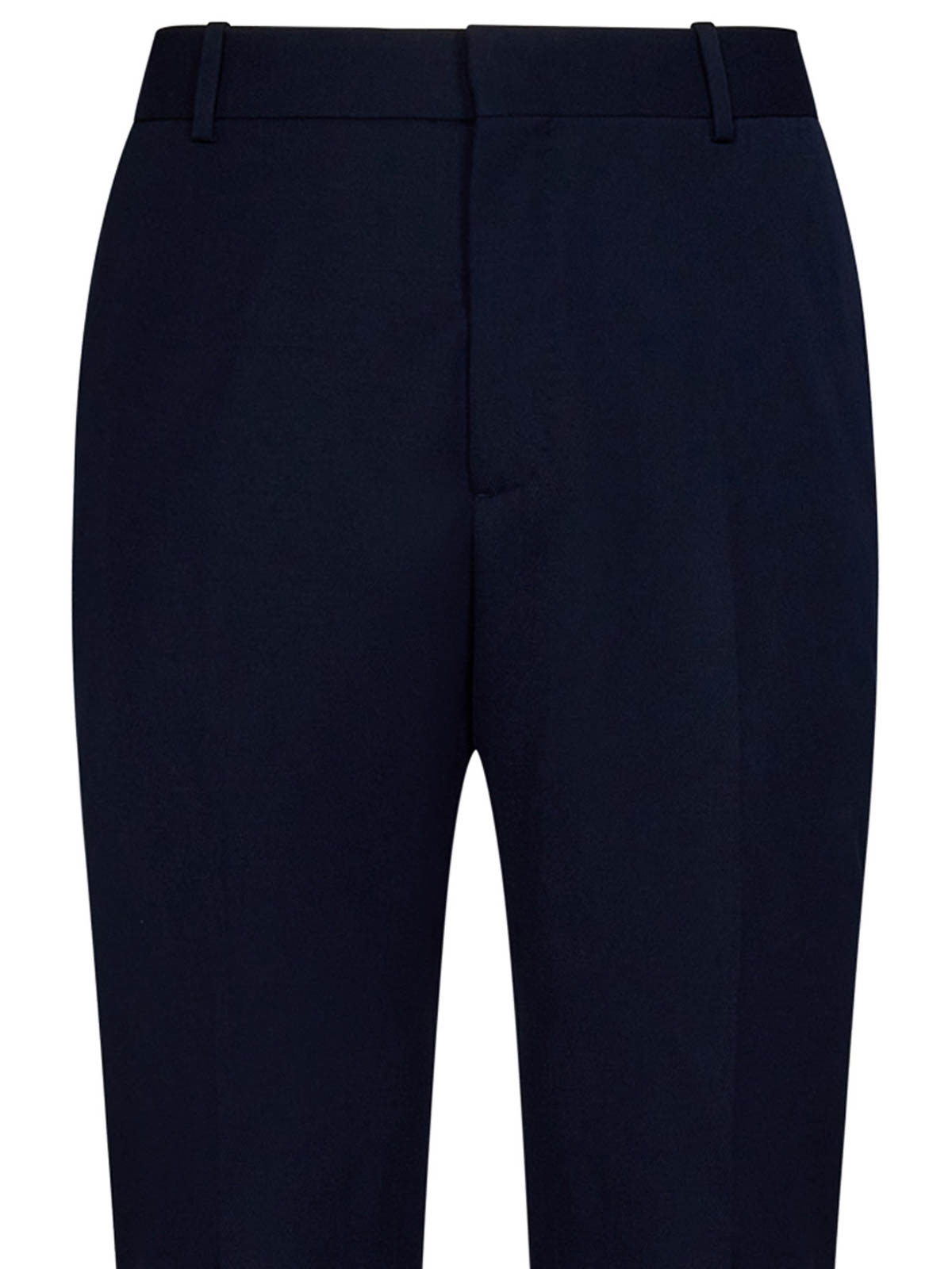 Tailored Cigarette Trousers in Navy