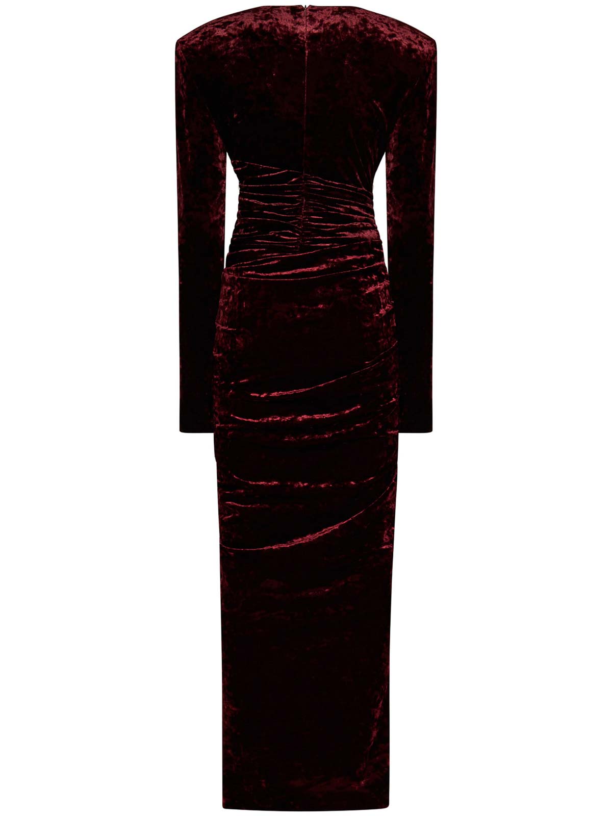 Alexandre Vauthier Cherry Red Draped Dress|233DR19831955BLACK