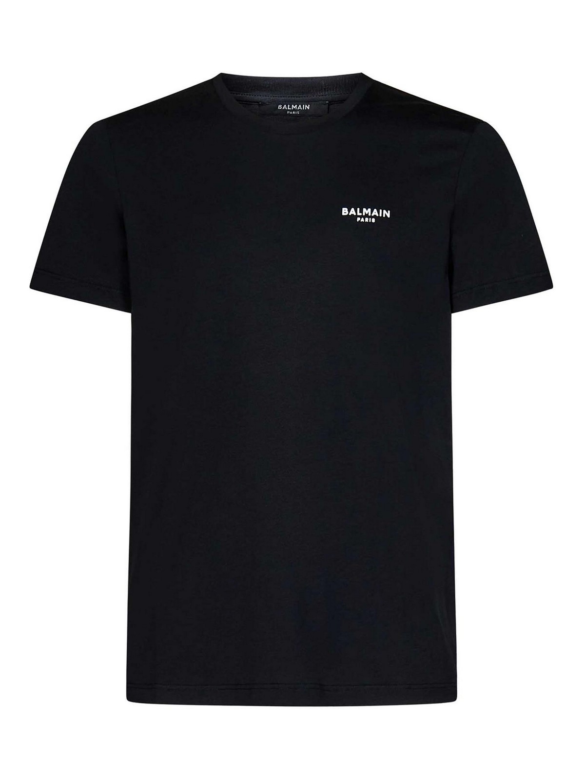 Balmain Black T-shirt With Contrasting Logo Print