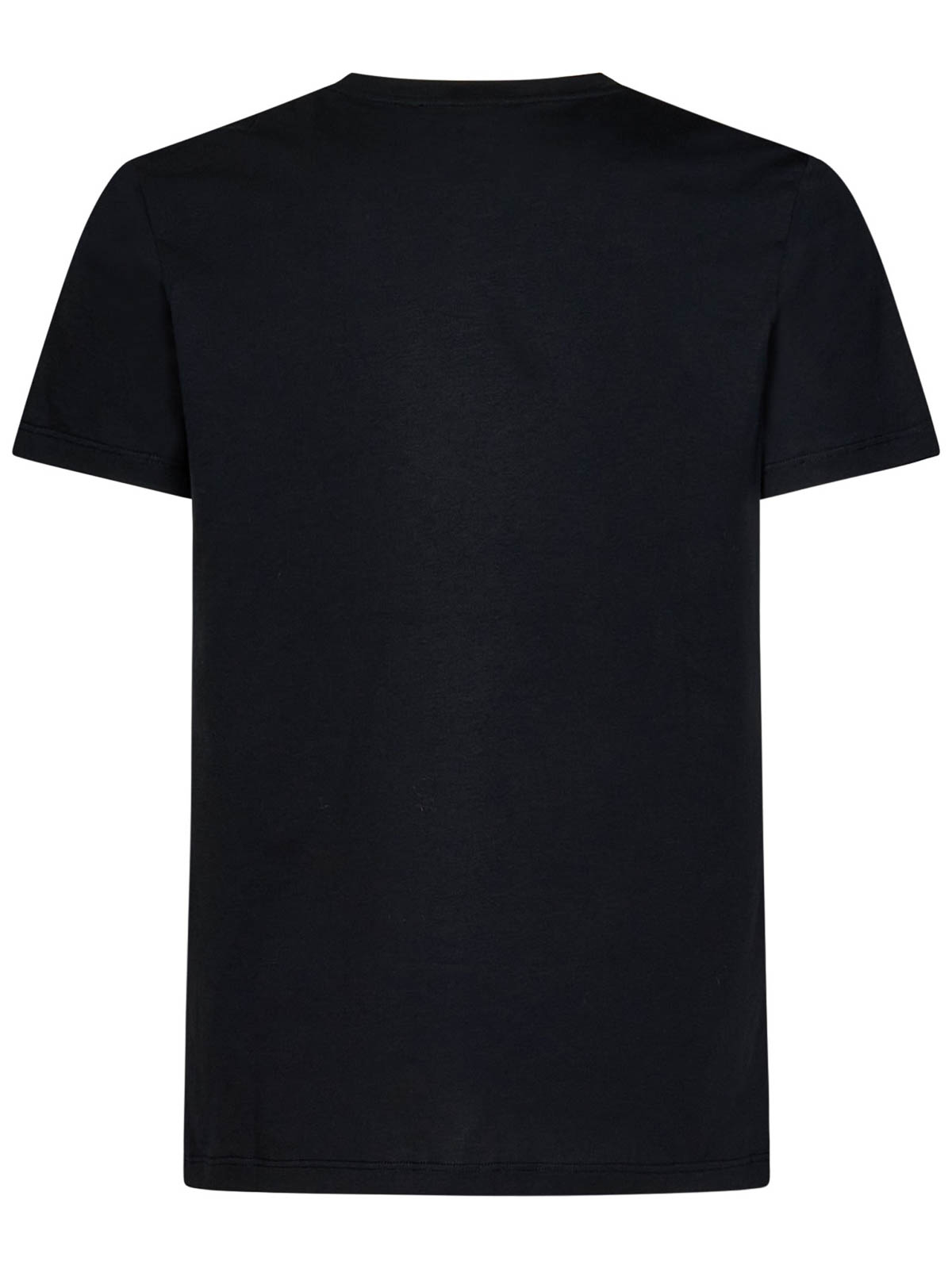 Shop Balmain Black T-shirt With Contrasting Logo Print