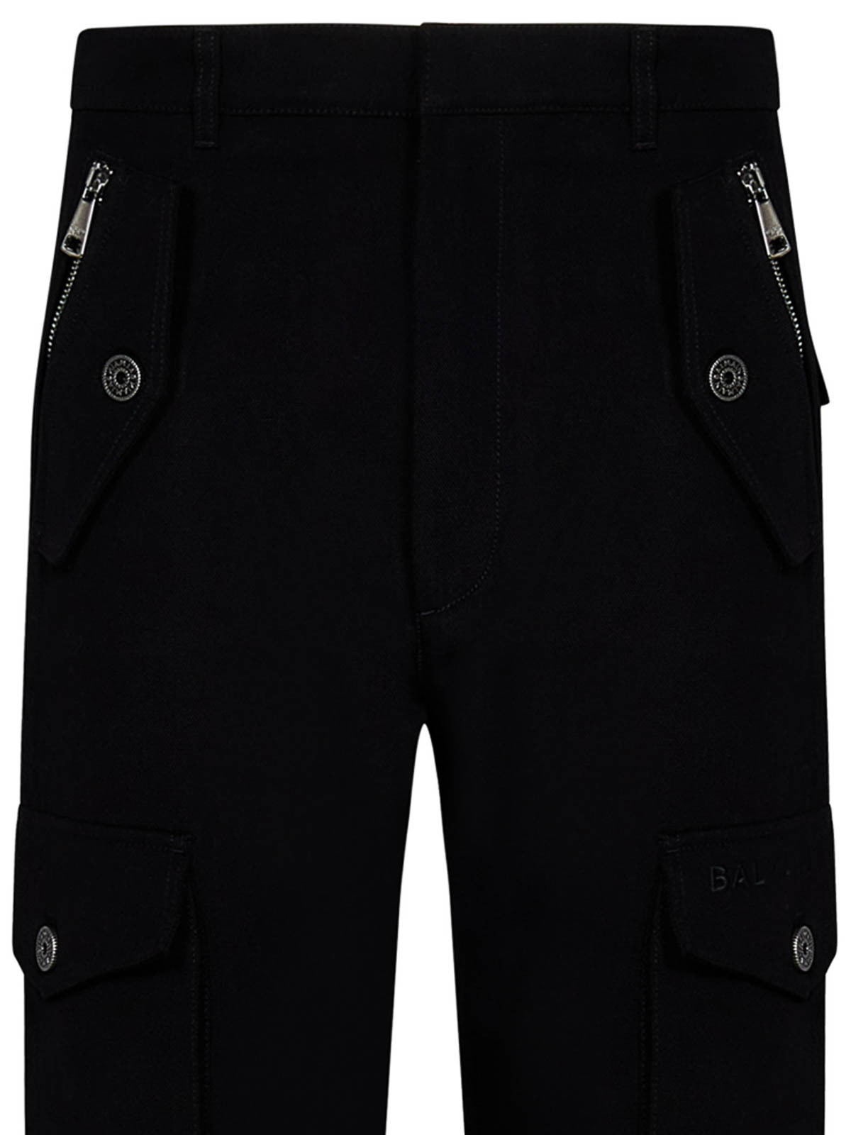 Balmain logo cargo shorts - Black