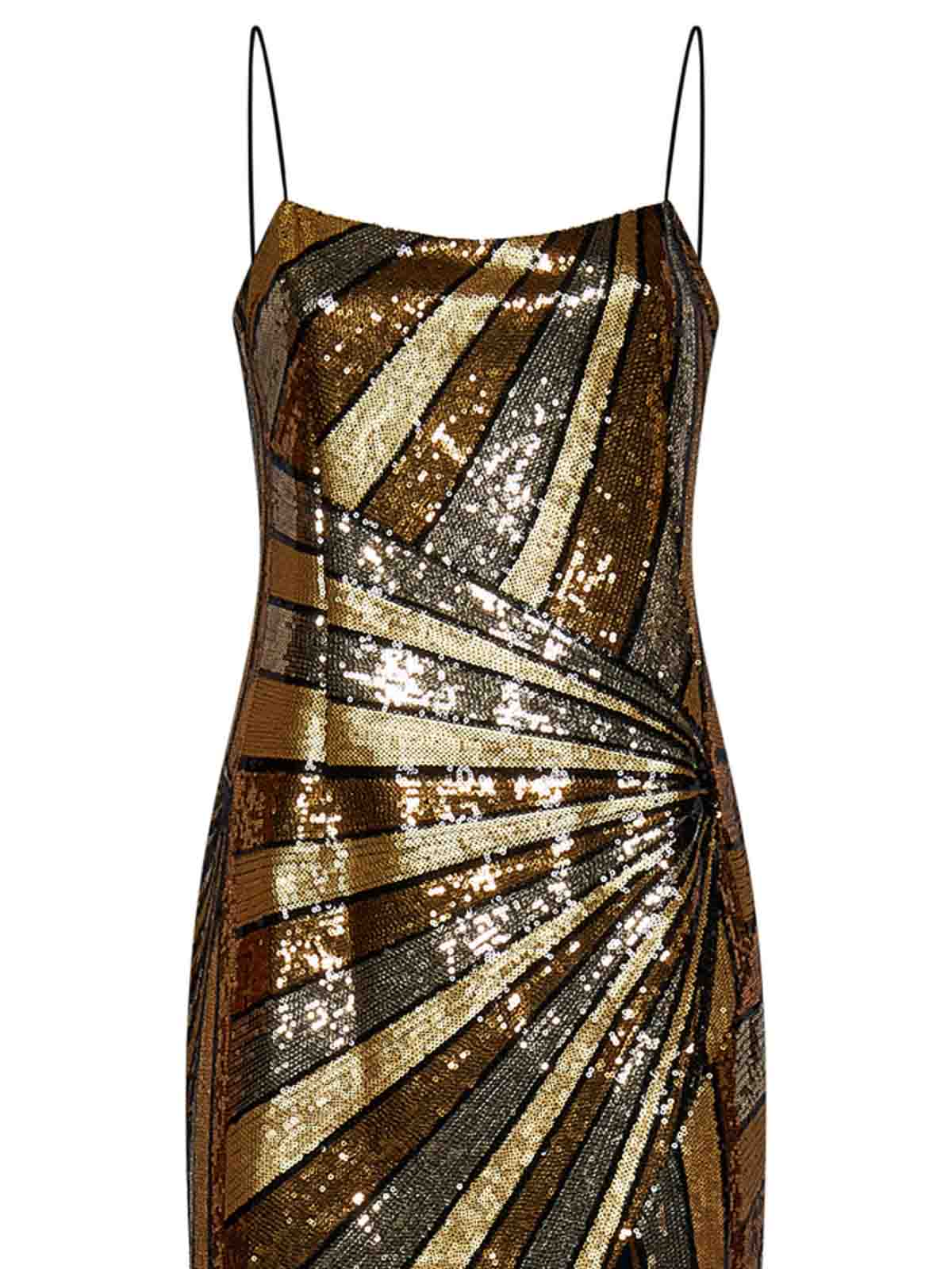 Balmain Sequin-Embellished Long Dress Black BF1RN111XF80EAD
