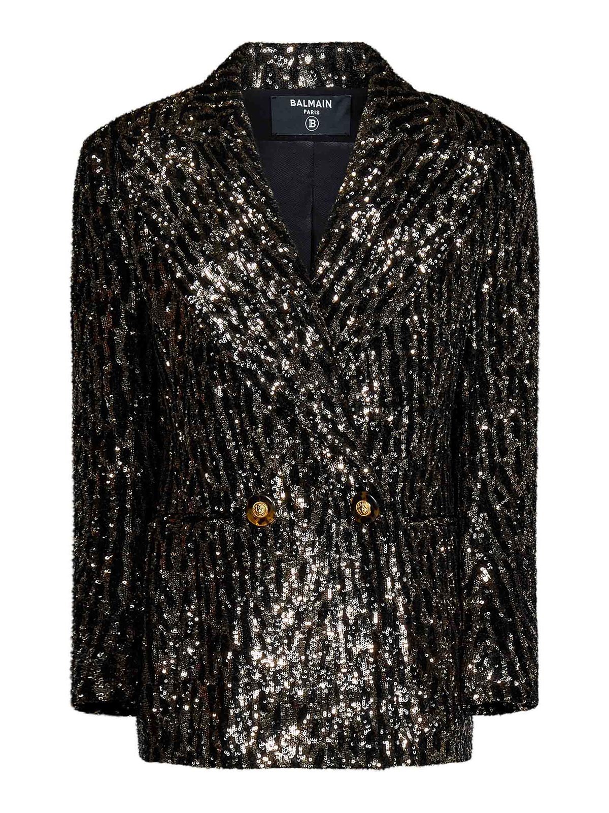 Sequin Peak Lapel Boyfriend Blazer