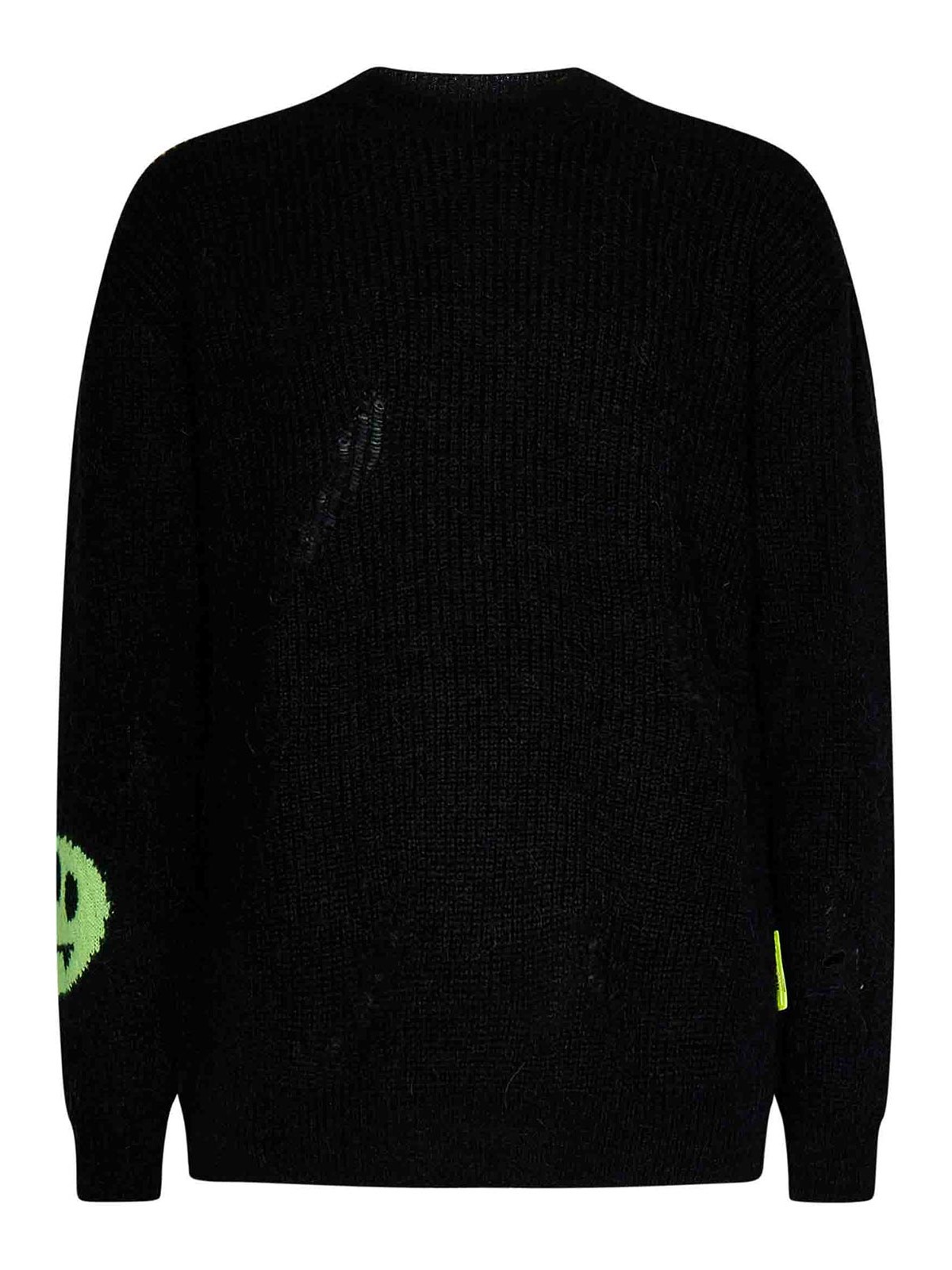 Barrow Alpaca Blend Jumper With Embroidered Logo In Black
