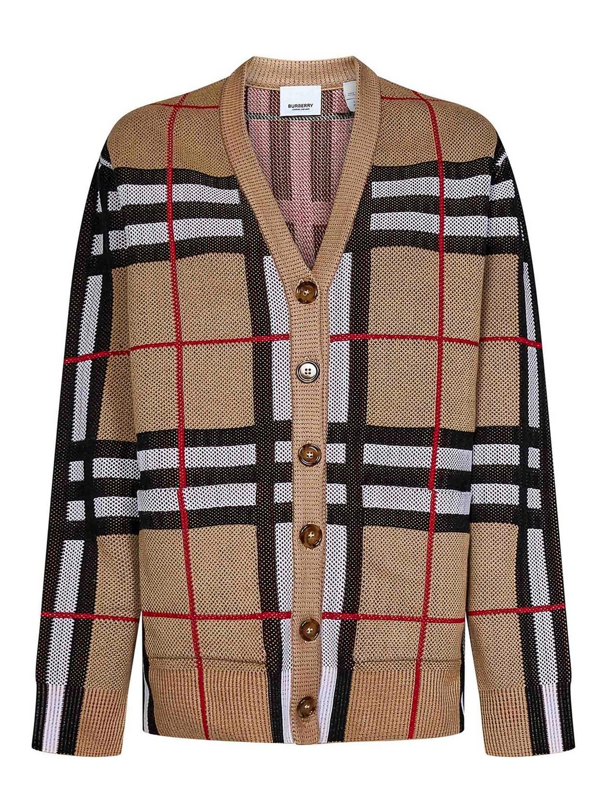 Burberry Checked Culotte Trousers In Beige