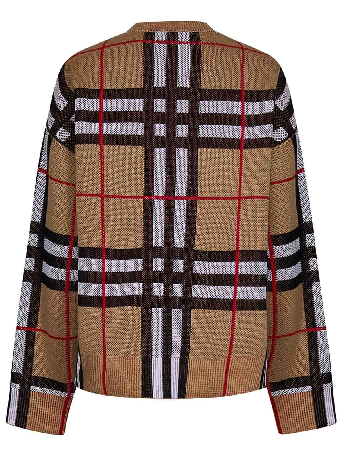 Shop Burberry Archive Beige Cotton Sweater In Beis