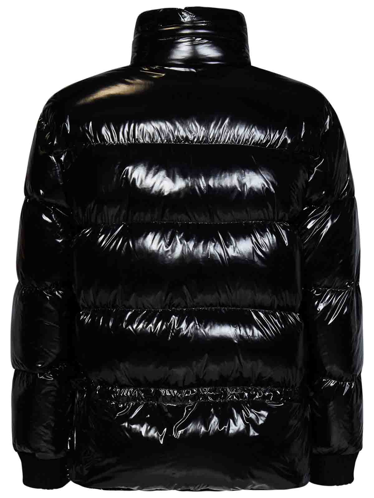 Shop Dsquared2 Black Quilted Nylon Down Jacket