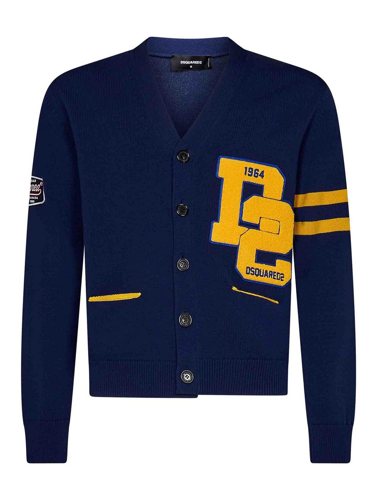 Cardigans Dsquared2 Blue College Cardigan S71HA1230S18366962