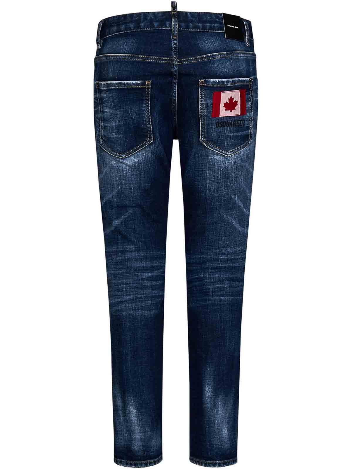 Shop Dsquared2 Slim Cropped Jeans In Blue