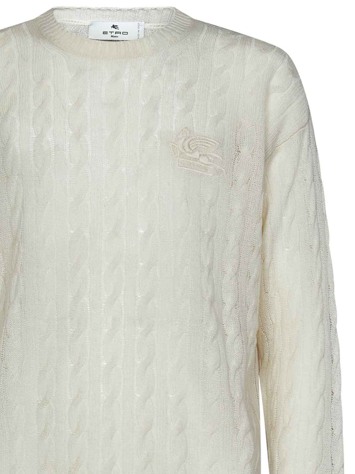 BRUNELLO CUCINELLI 'Panelled' Cashmere Crewneck Knit Cream/White