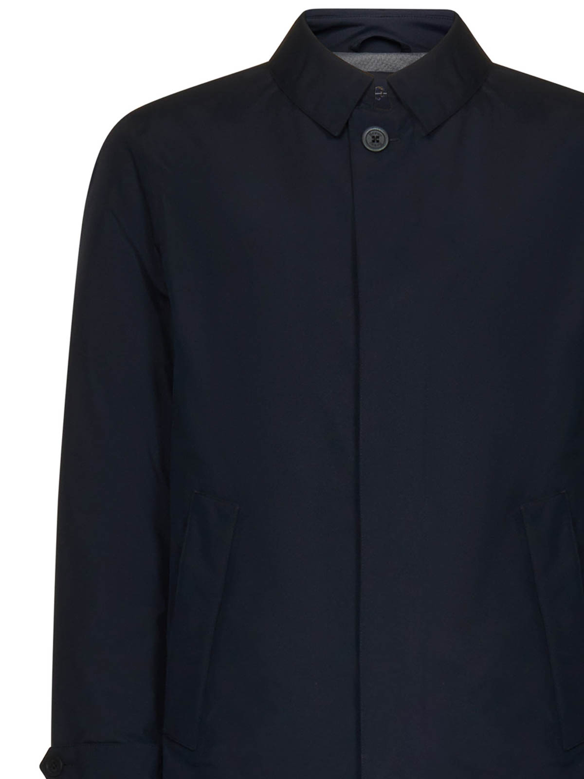 Shop Herno Nylon Jacket In Blue
