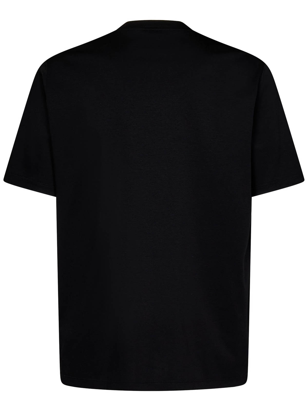 Basic black cotton jersey crewneck t-shirt