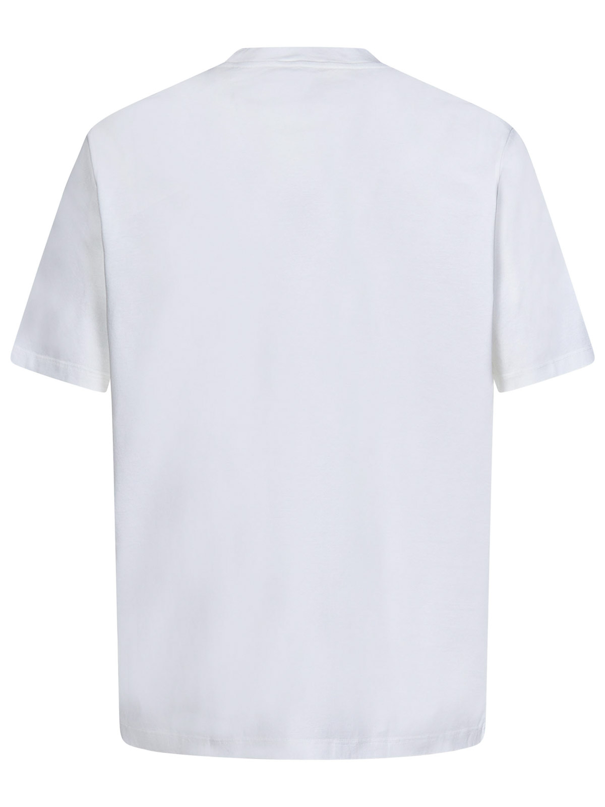 Basic white cotton jersey crewneck t-shirt