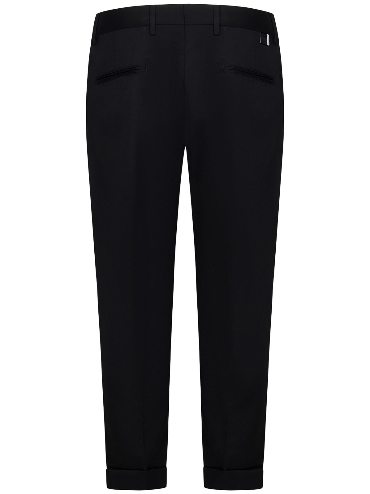 Shop Low Brand Black Slim-fit Trousers
