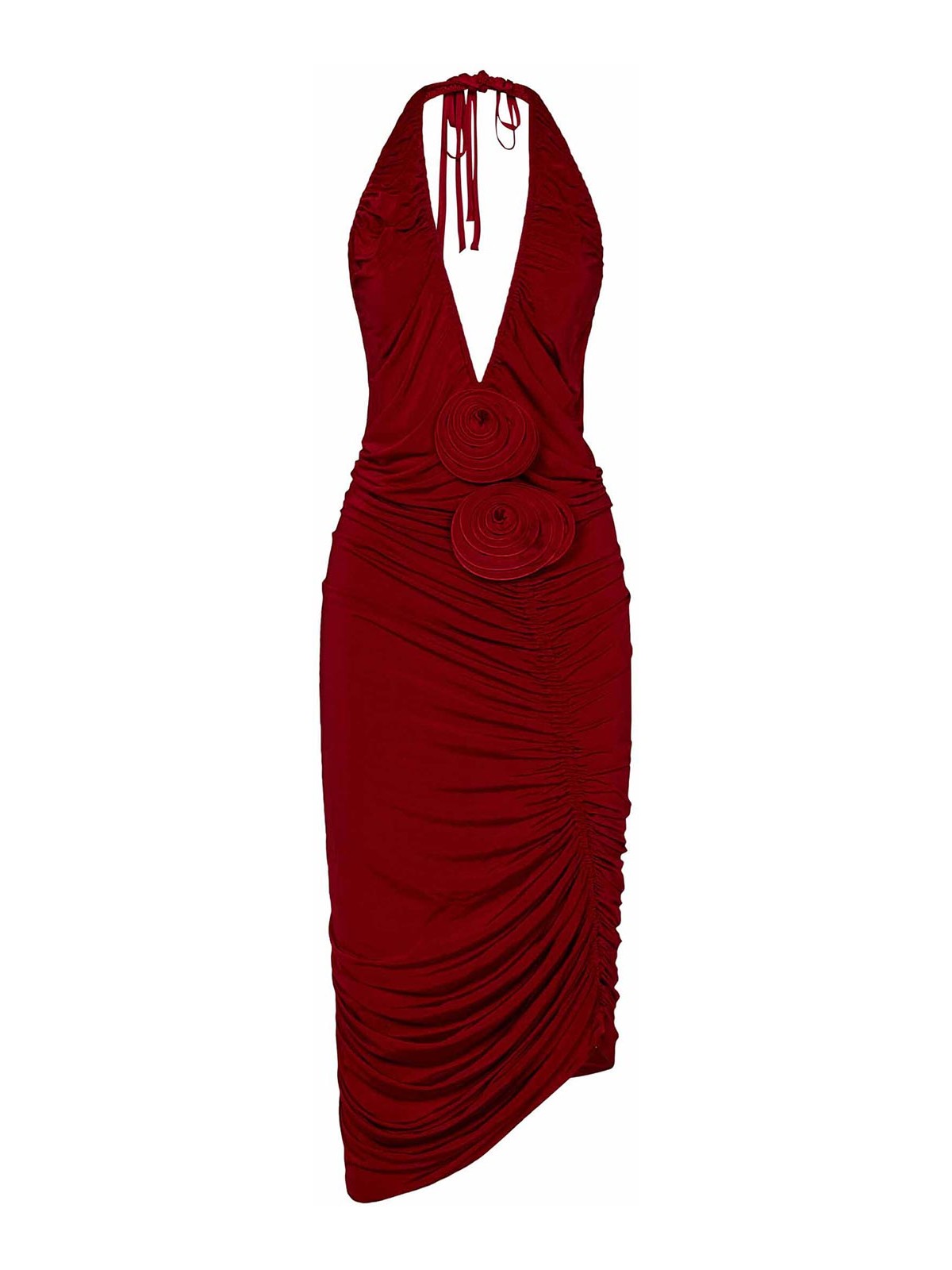 Magda Butrym Ruched Midi Dress - Red - Women|226723RED