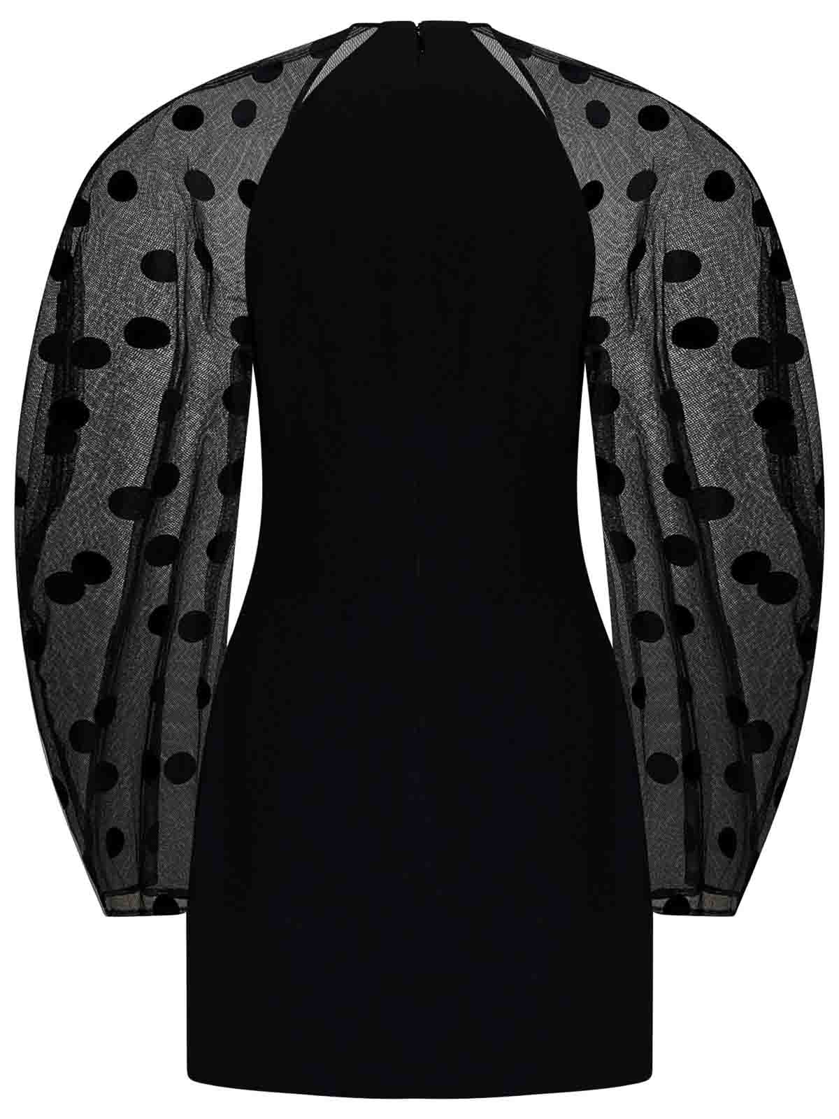 Shop Nina Ricci Black Polka Dot Dress