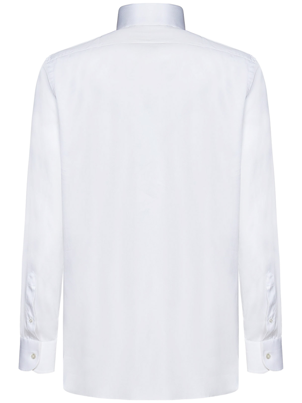 Shop Tom Ford Optical White Silk Tuxedo Shirt