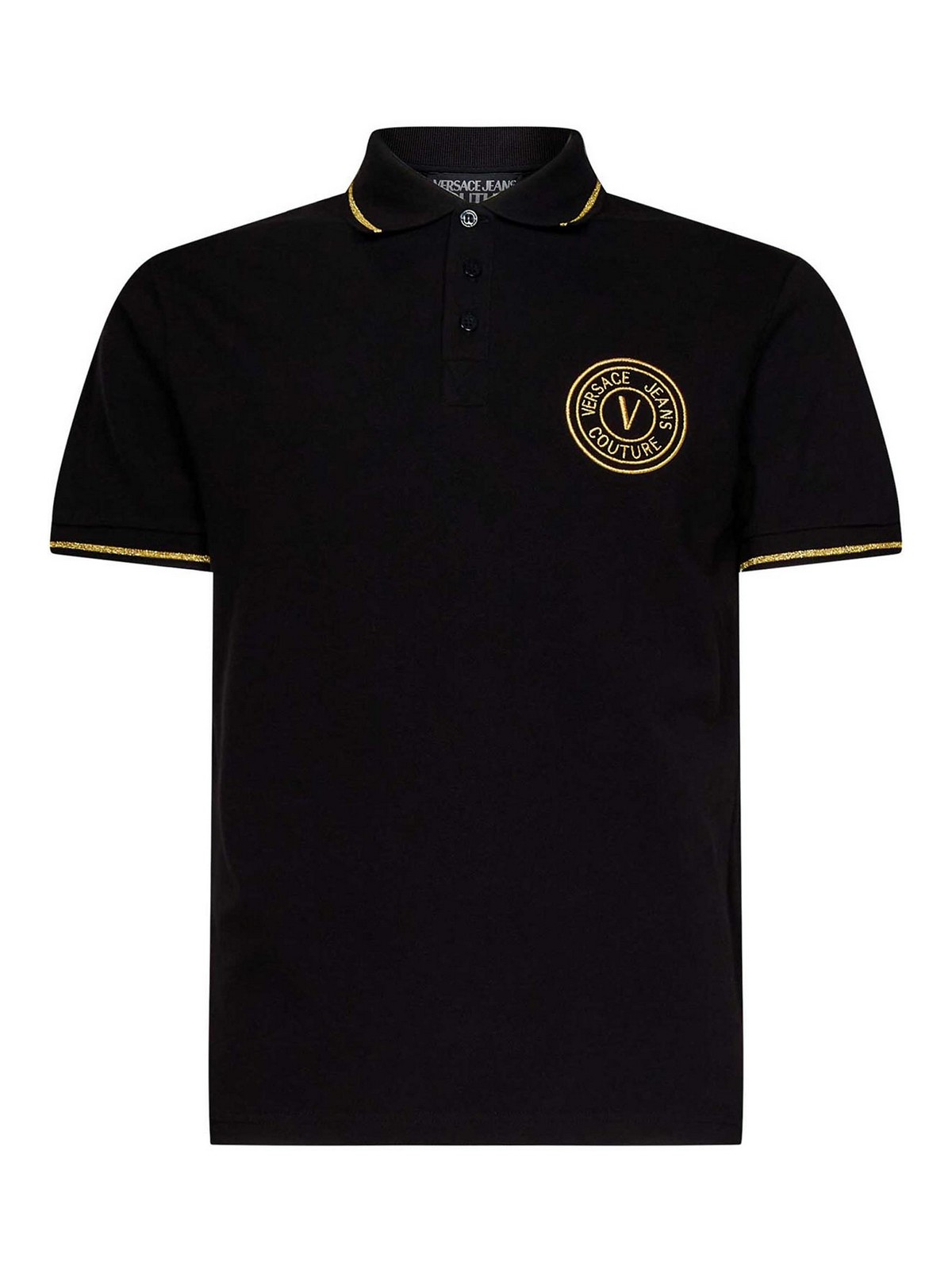 Polos Versace Jeans Couture - Polo - Negro - 75GAGT06CJ01TG89