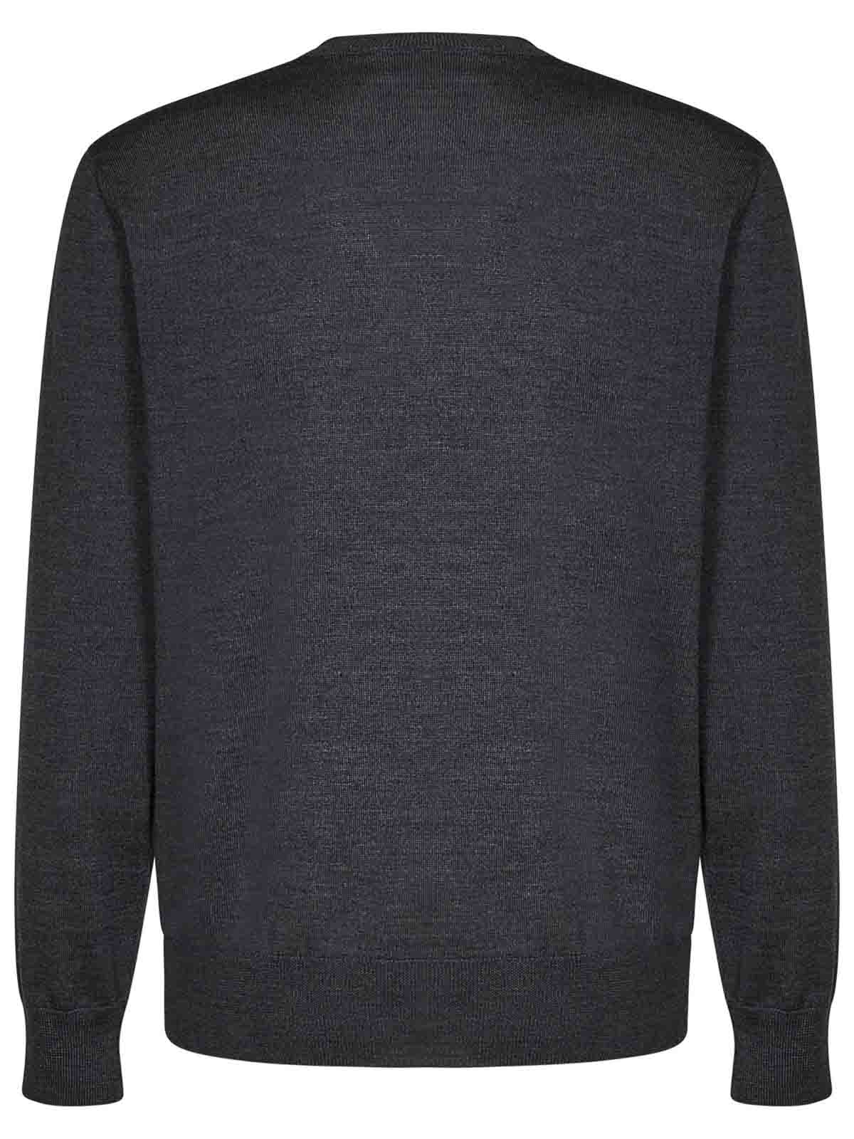 Shop Dsquared2 Gray Wool Crew-neck Crewneck In Grey