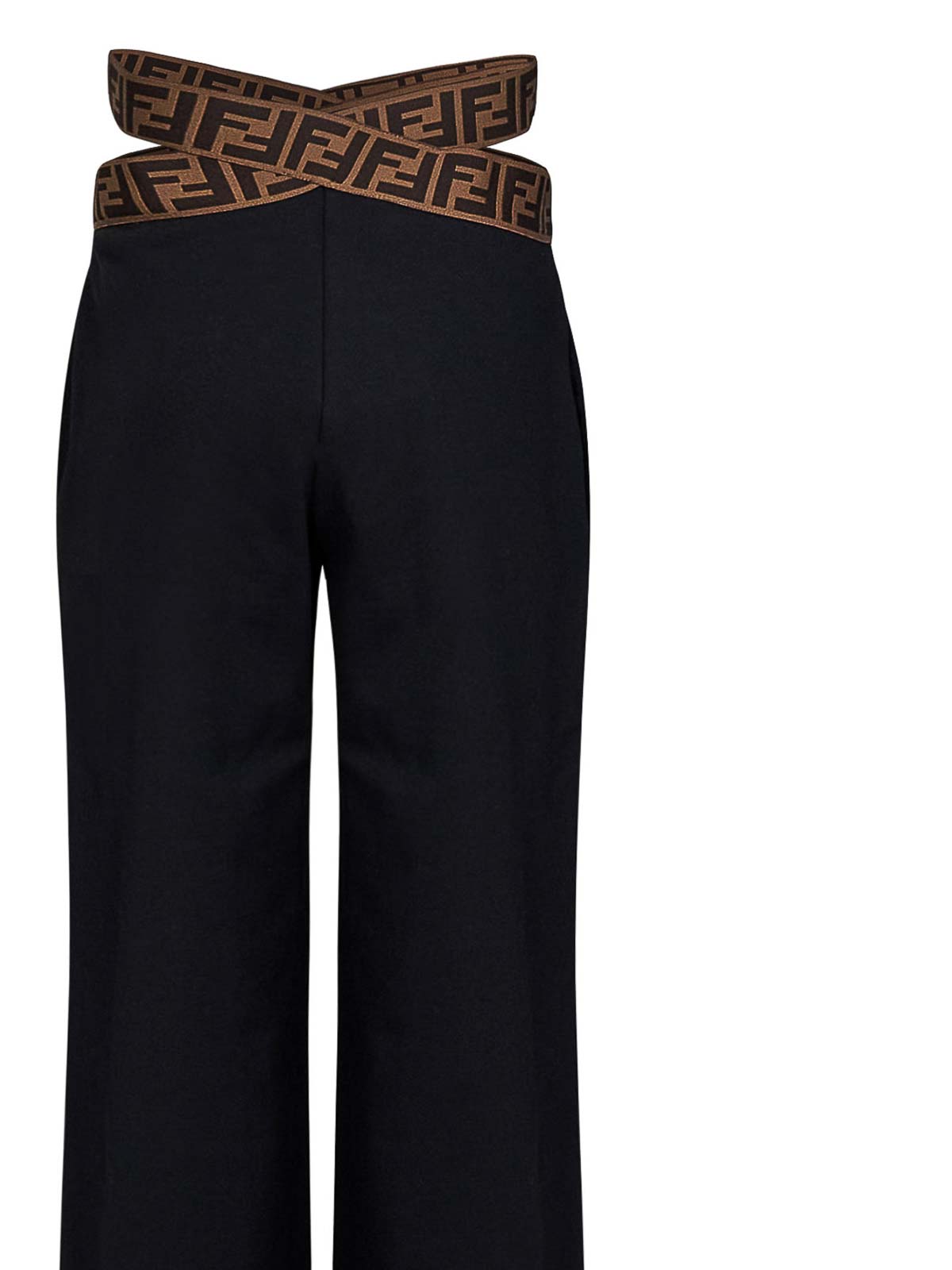 Trousers Shorts Fendi Jr - Monogram inlay denim shorts