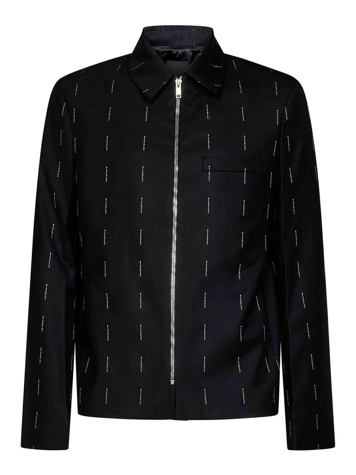 Shop Givenchy Embroidered Blazer In Black