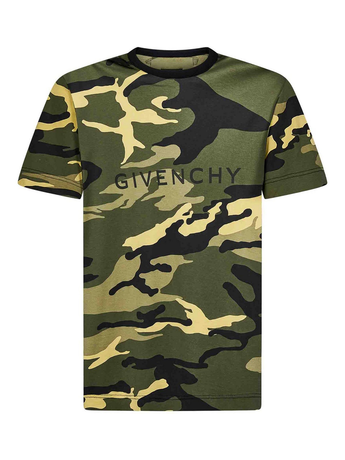 GIVENCHY CAMOUFLAGE-PRINT COTTON JERSEY T-SHIRT