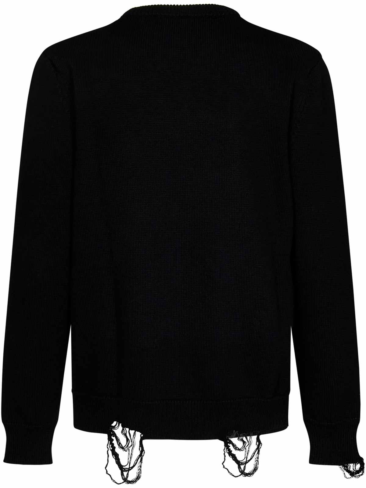 Givenchy White and Black Chain Jacquard Sweater Givenchy