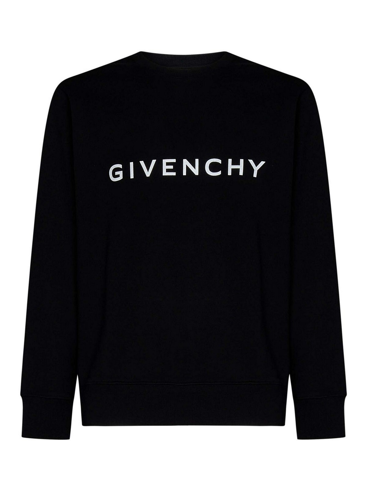 Shop Givenchy Black Brushed Cotton Sweatshirt In Negro