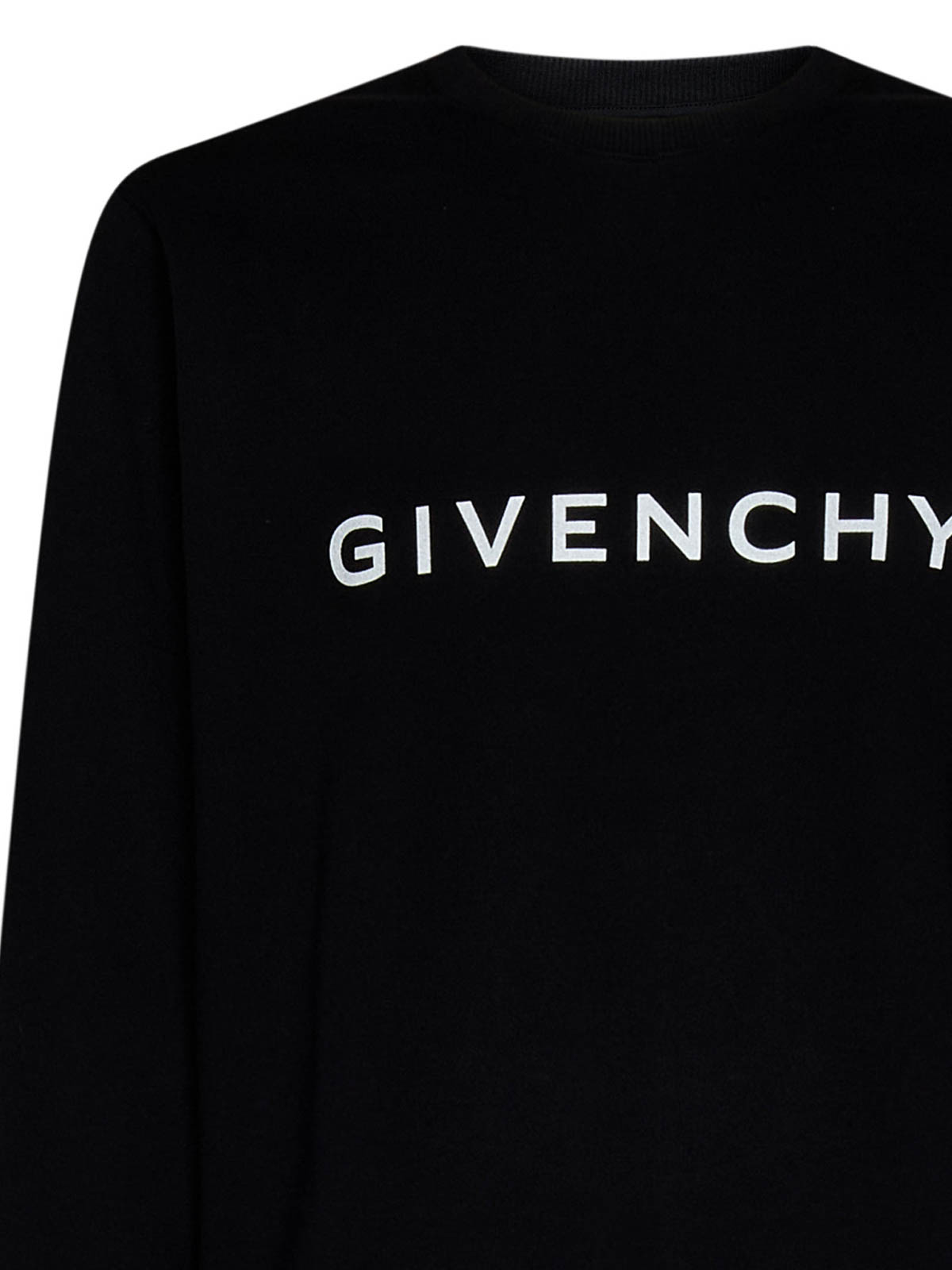 Shop Givenchy Black Brushed Cotton Sweatshirt In Negro