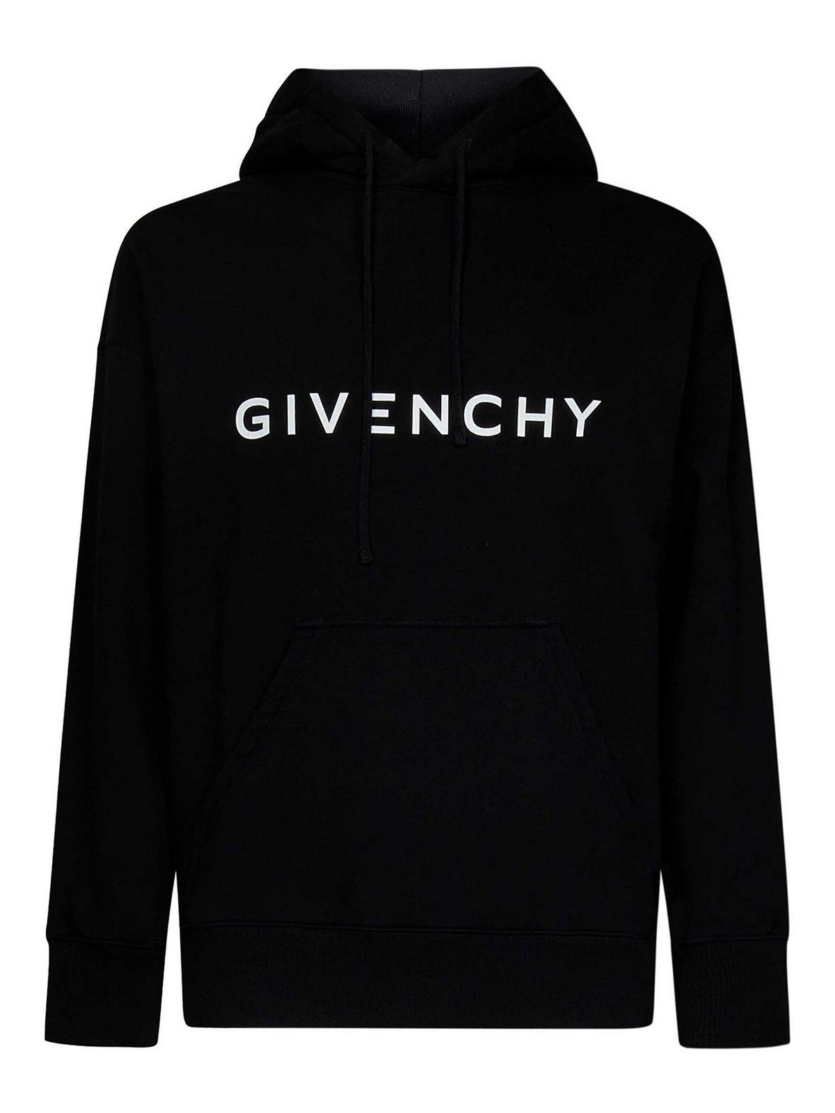 Givenchy Brushed Cotton Hoodie In Black