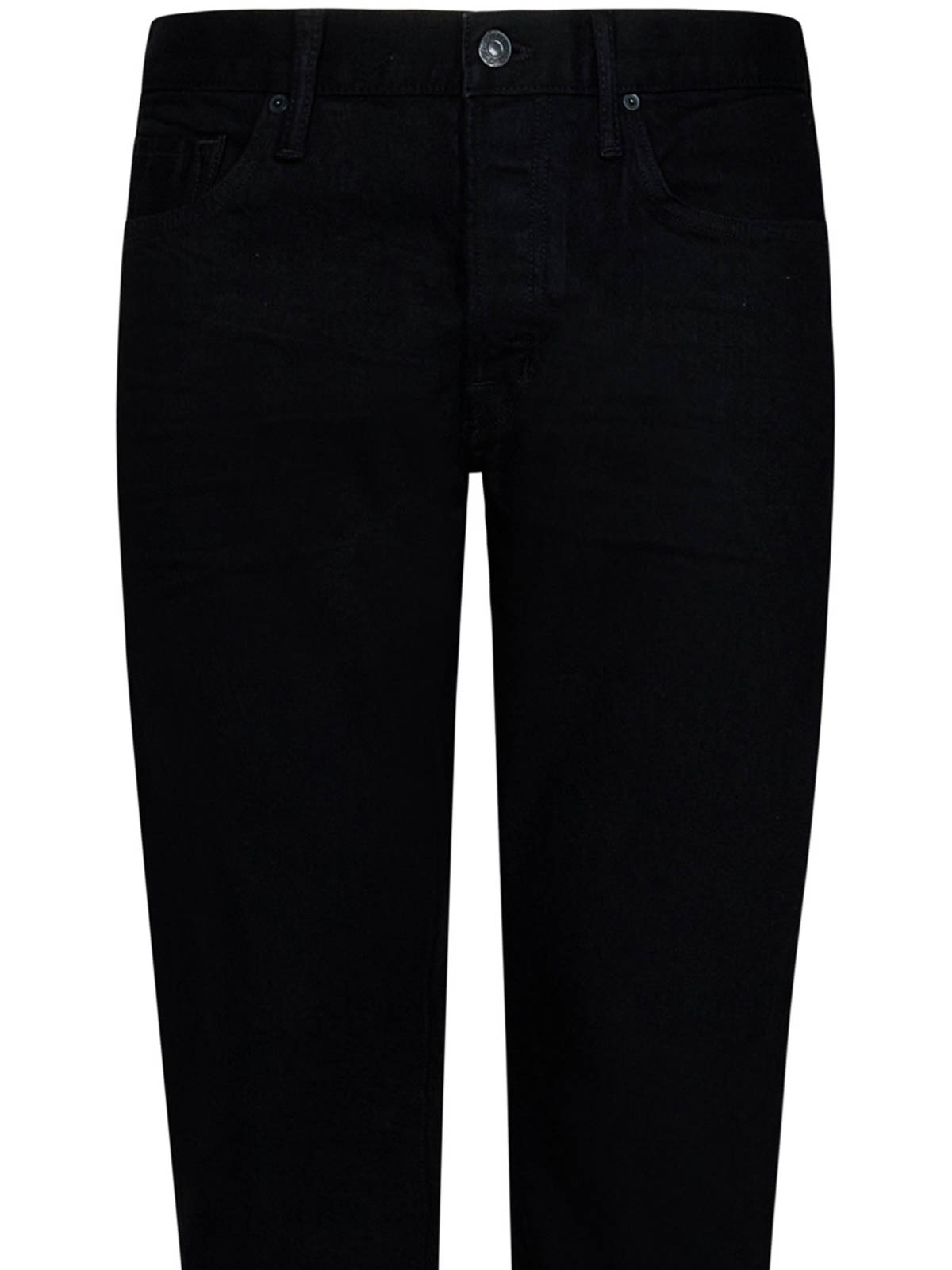 Shop Tom Ford Washed Black Denim Jeans