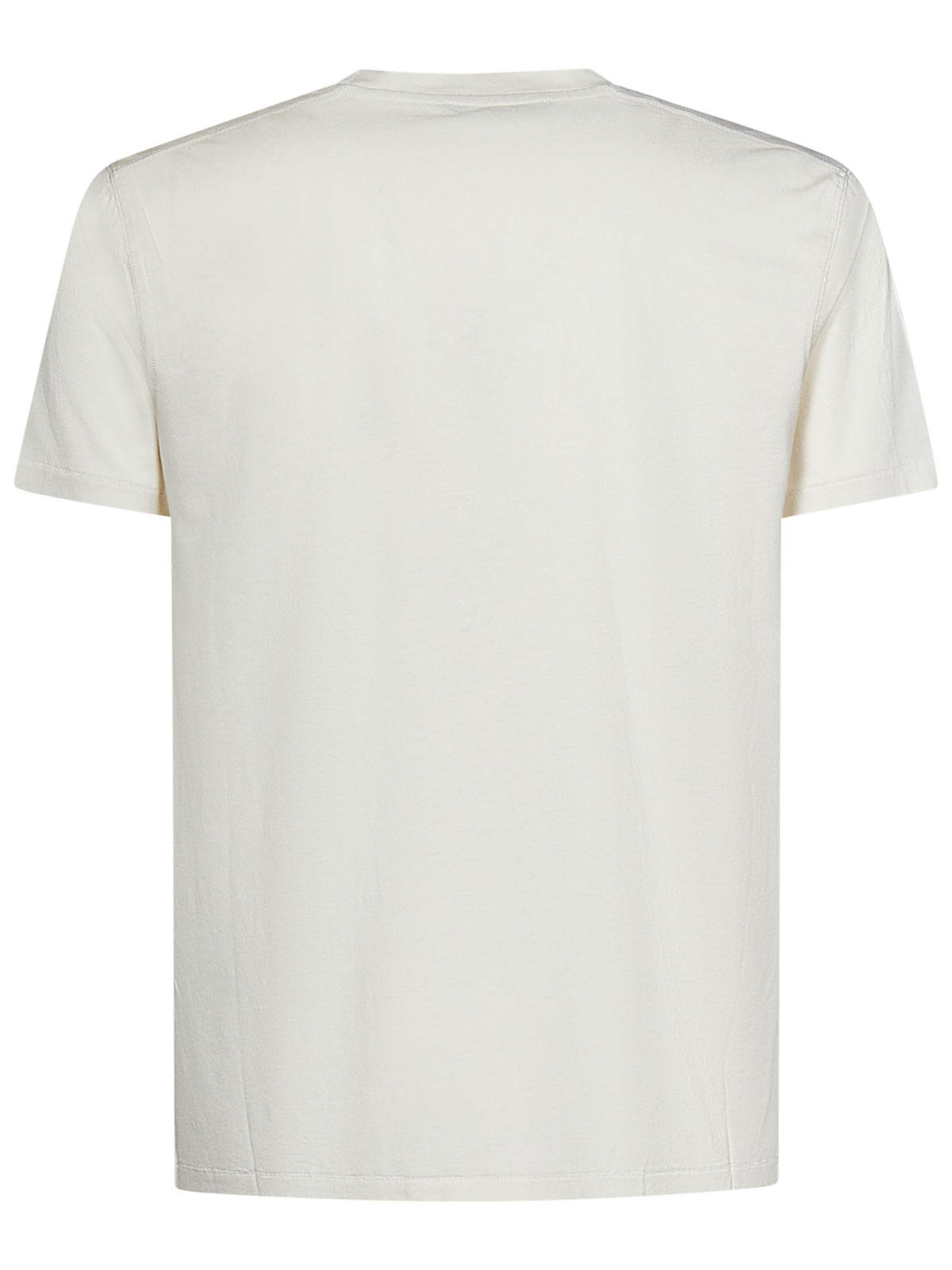 Shop Tom Ford Ecru Crewneck T-shirt In Blanco