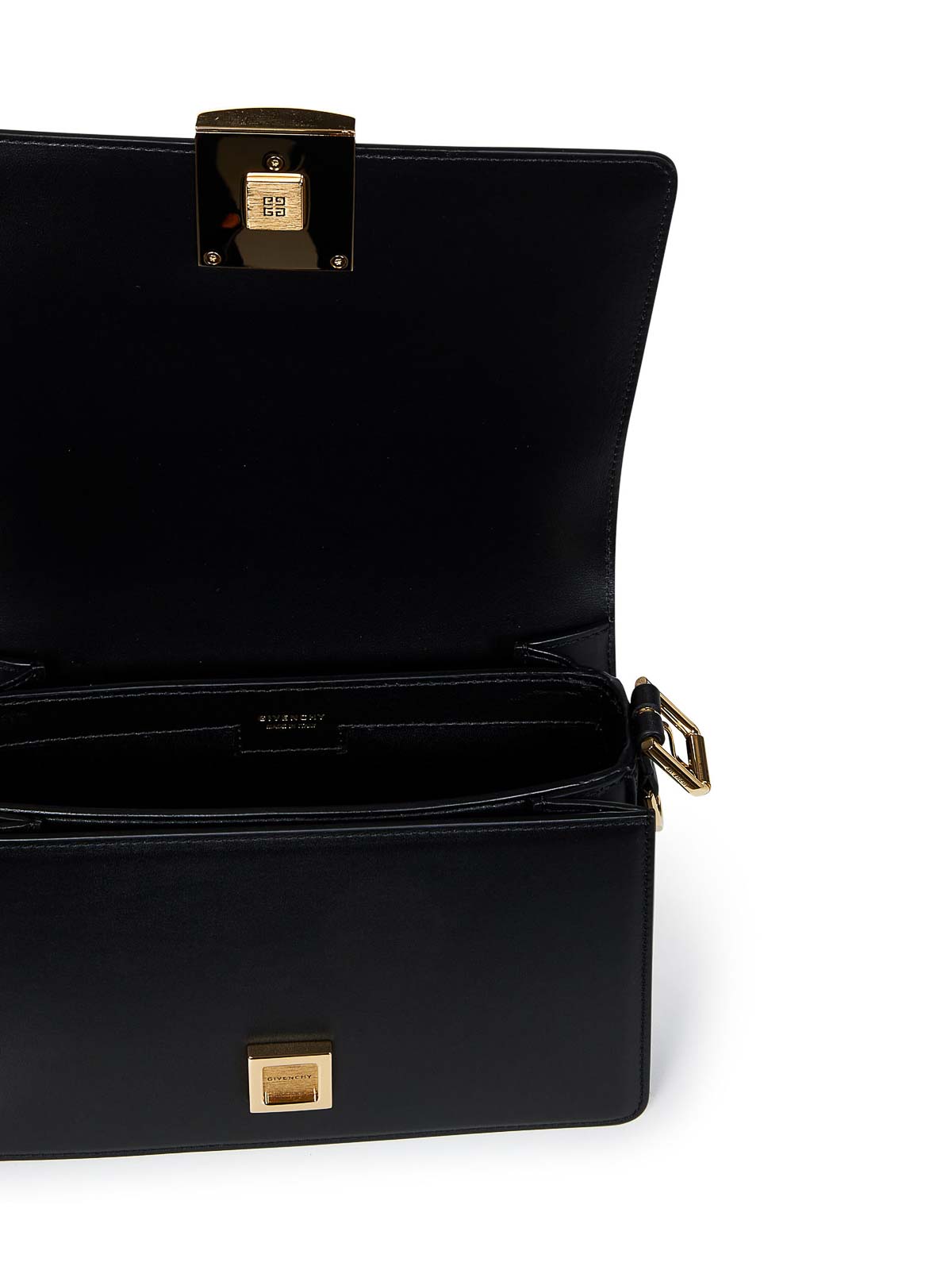 Shop Givenchy Black Box Leather Crossbody Bag