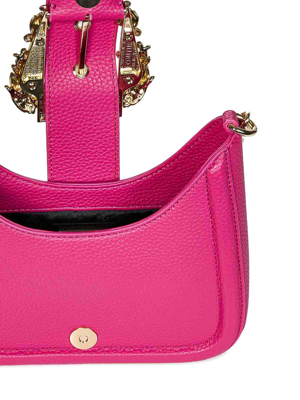 Shop Versace Jeans Couture Fuchsia Shoulder Bag In Multicolor