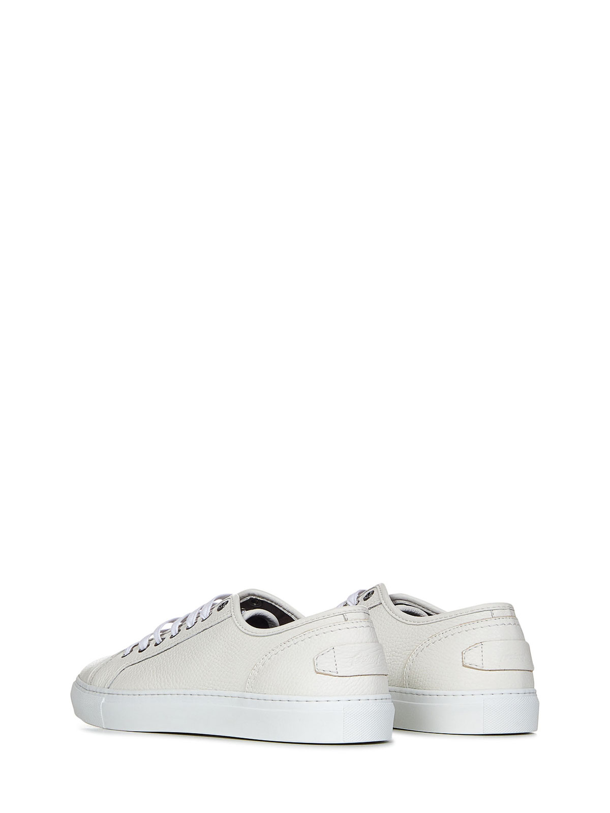 Shop Brioni Ivory White Deerskin Sneakers With Cupsole